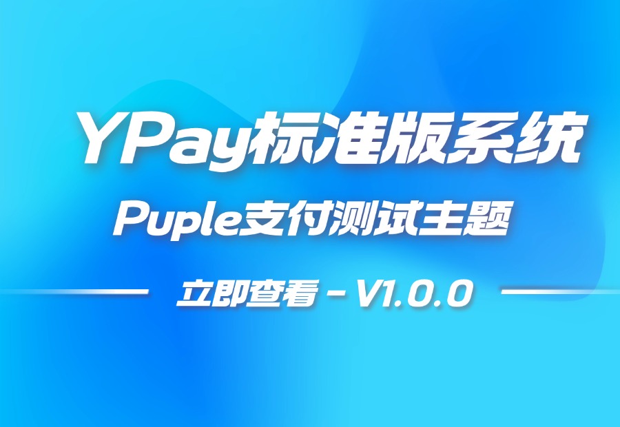 YPay标准版测试界面模板 -PupleV1.0.0
